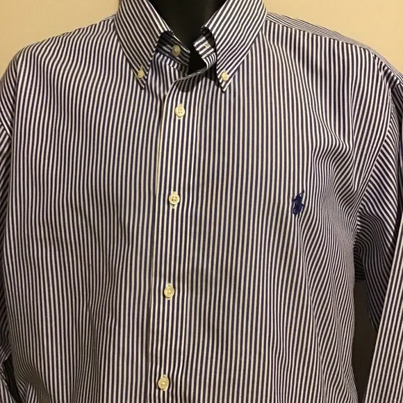 🔥🔥NWOT, POLO RALPH LAUREN, 17 1/2 (34/35), gorgeous shirt 🔥, easy care - Picture 1 of 3